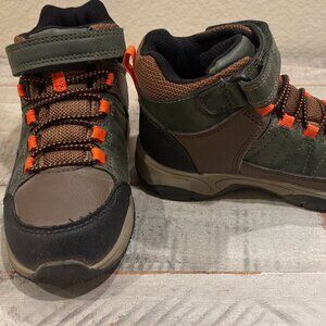 Ozark Trail Kids Hiking Boots - Size 11 - Brown/Green/Orange
